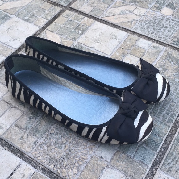 Gap Calf hair Zebra Print Flats NWT - Picture 2 of 6